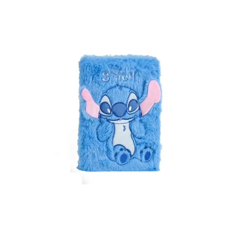 STITCH - Smiley - Notebook Premium Fourrure - Format A5
