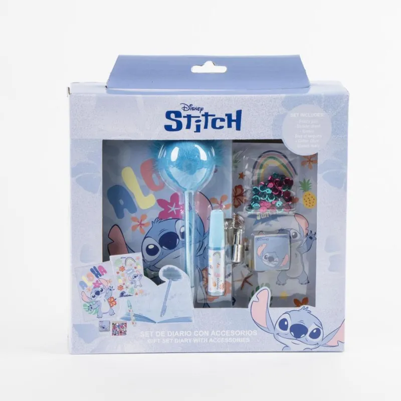 STITCH - Set de Papeterie - Journal + accessoires 6pc.