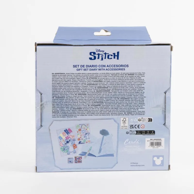 STITCH - Set de Papeterie - Journal + accessoires 6pc.