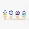 STITCH - Pack de 4 mini Surligneurs "food"