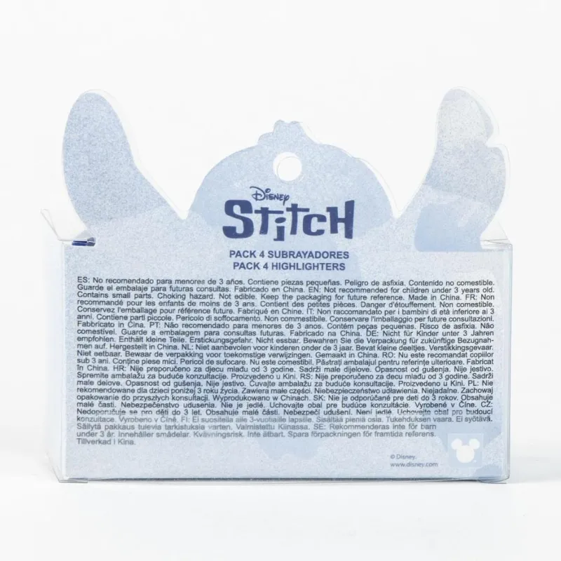 STITCH - Pack de 4 mini Surligneurs "food"