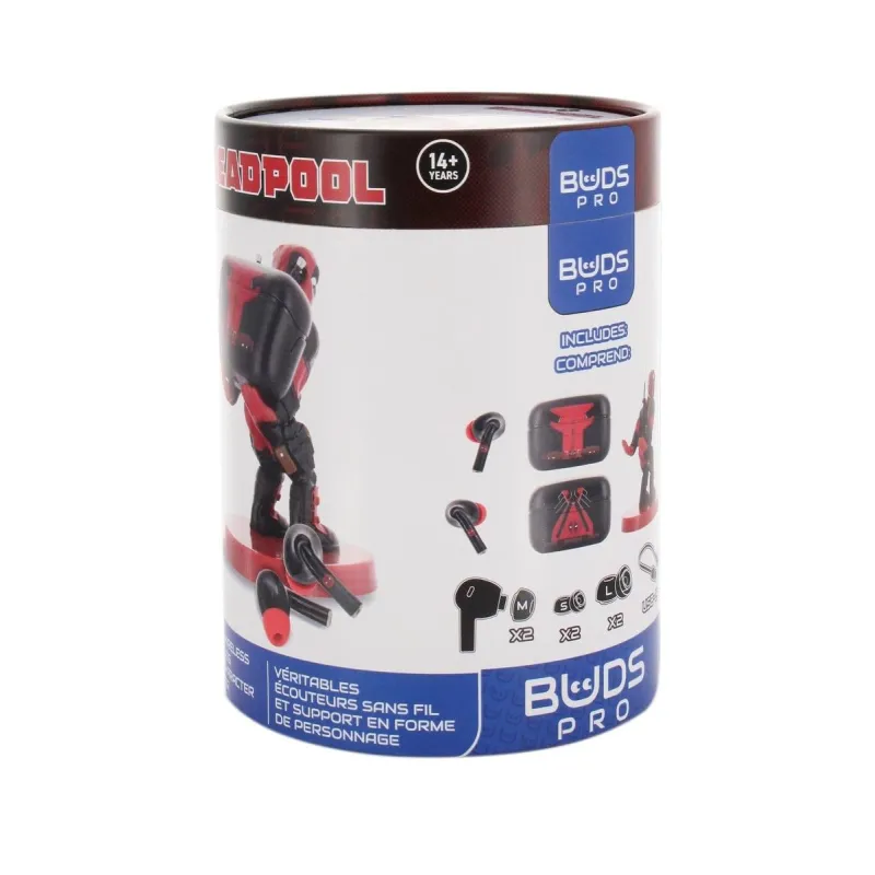 DEADPOOL - Bundle Buds Pro - Earbuds Wireless Bluetooth + Support