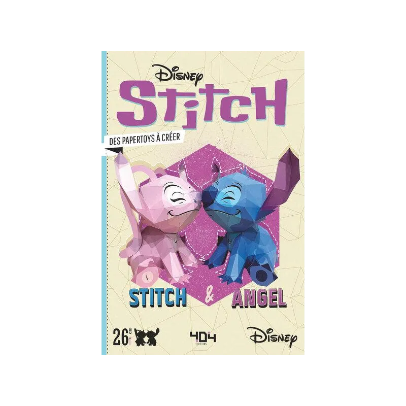 DISNEY - STITCH ET ANGEL - UN PAPERTOY A CREER