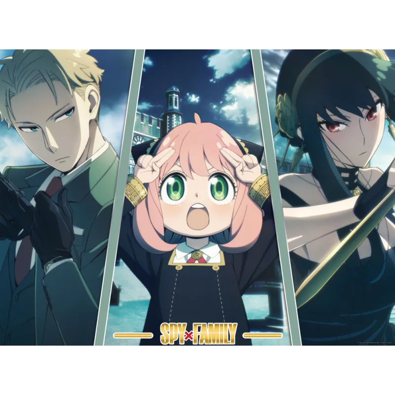 SPY X FAMILY - Loid, Yor & Anya - Golden Poster 30x40cm
