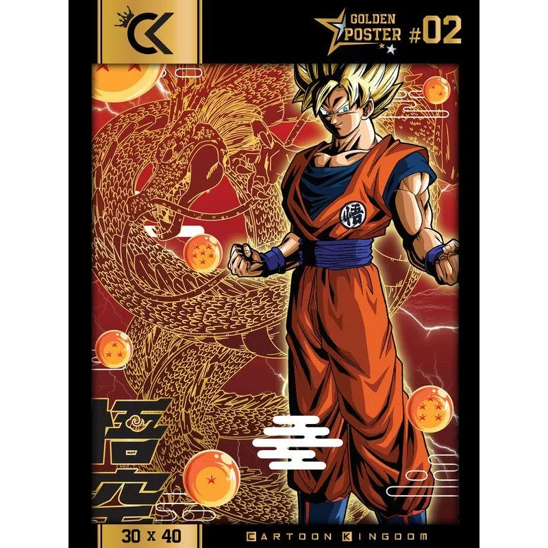 DRAGON BALL SUPER - Goku - Golden Poster 30x40cm
