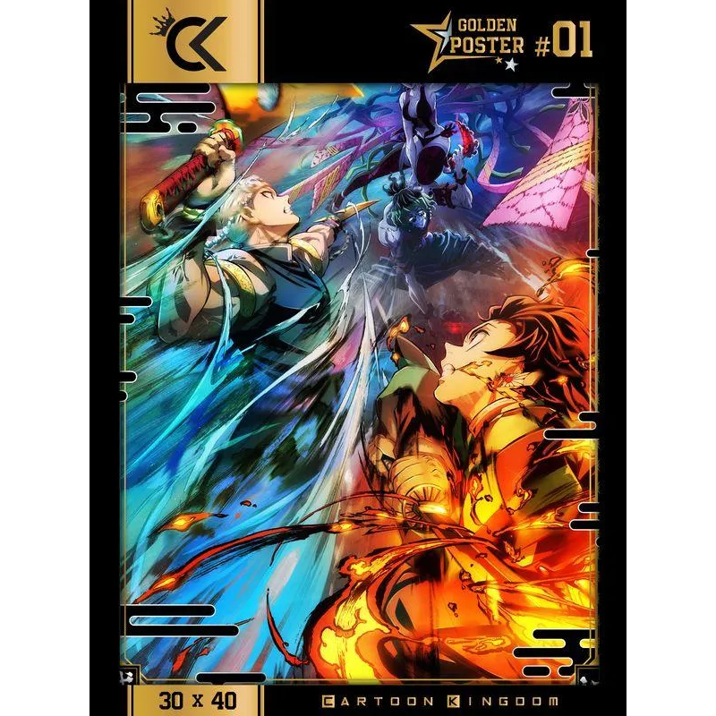 DEMON SLAYER - Saison 2 - Golden Poster 30x40cm