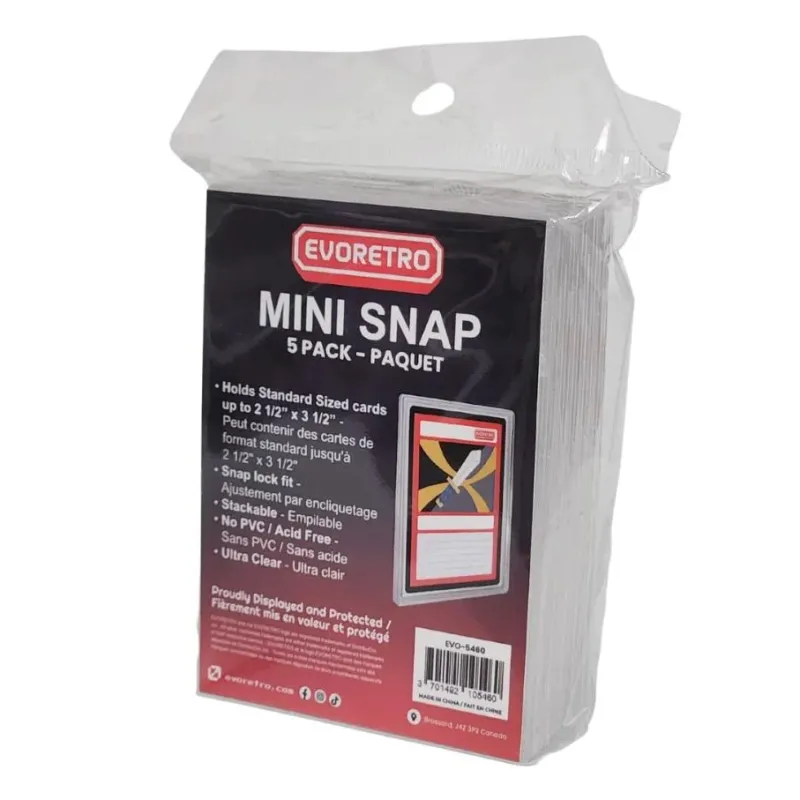 EVORETRO - Mini Snap Card Holders 5pc