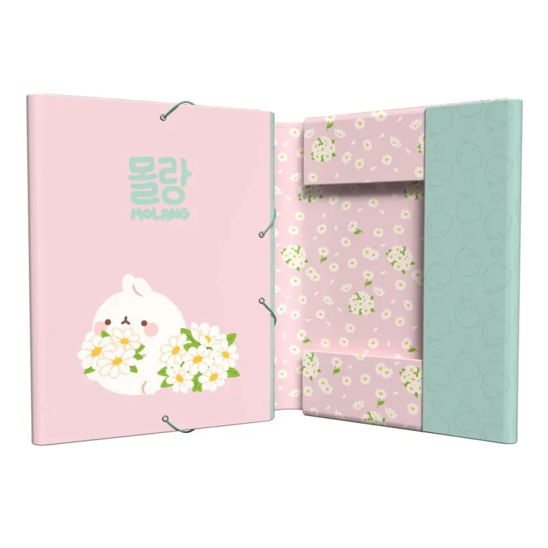 MOLANG - Blossom - Classeur à Rabats Premium avec Elastique