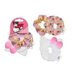 HELLO KITTY - Accessoires Cheveux "Chouchou" - 3 Pc