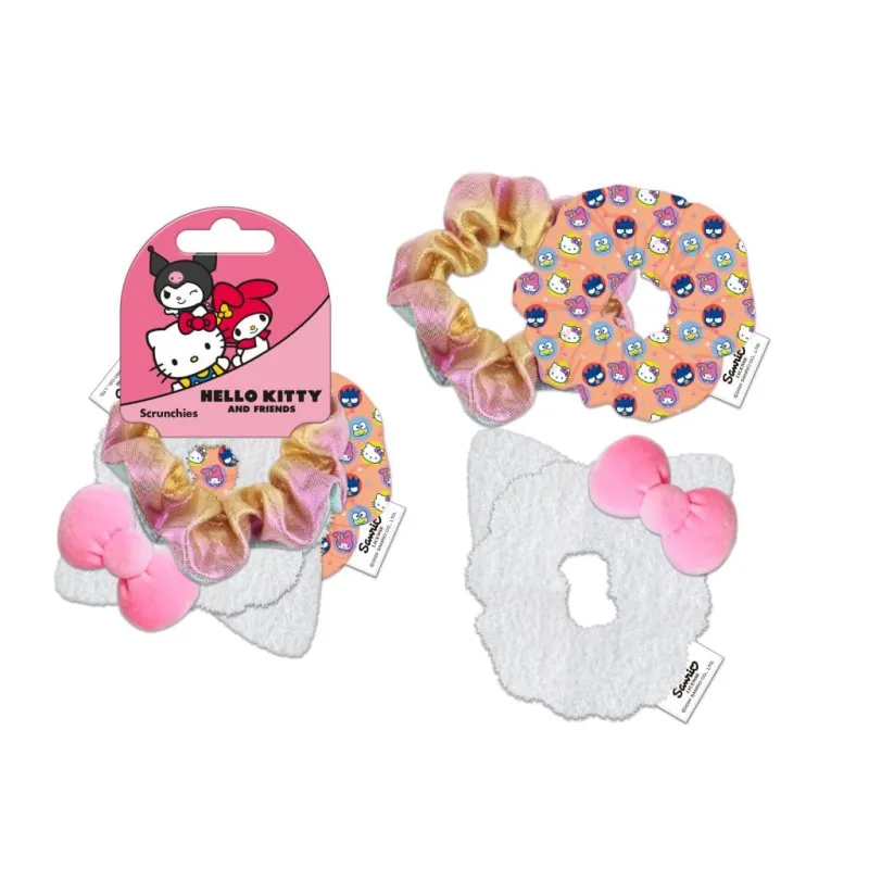 HELLO KITTY - Accessoires Cheveux "Chouchou" - 3 Pc