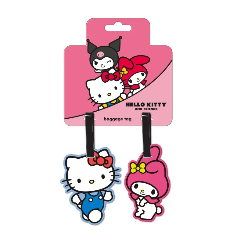HELLO KITTY & MY MELODY - Set d'Etiquettes à Bagages - 2 Pc.