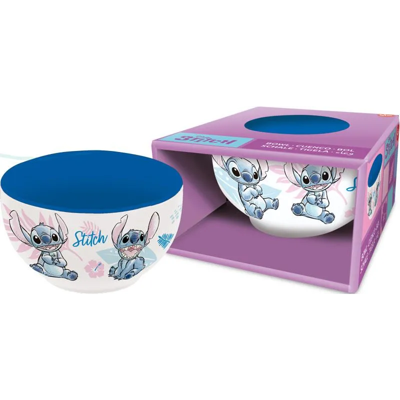 STITCH - Watercolor Bleu - Bol Céramique en Gift Box - 600ml