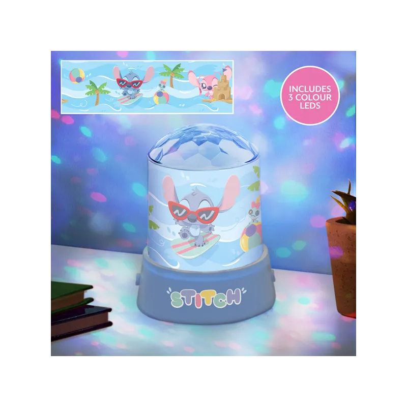 STITCH - Lampe à Projection Festif 13cm