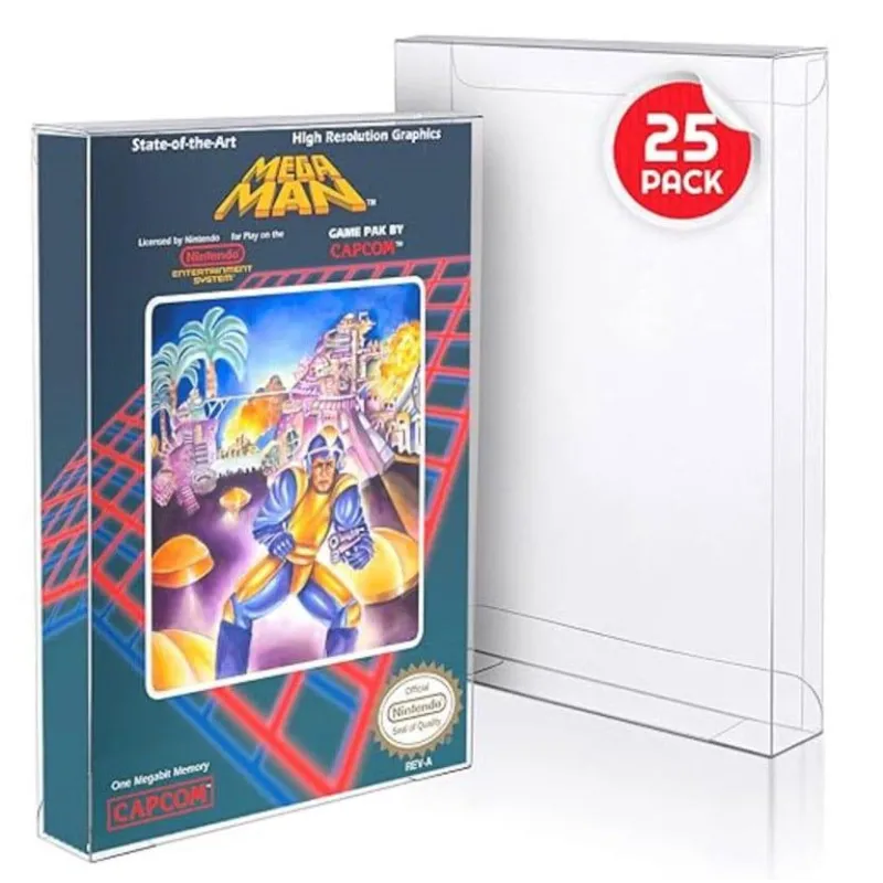 EVORETRO - NES Game box PET Protectors 25 piece