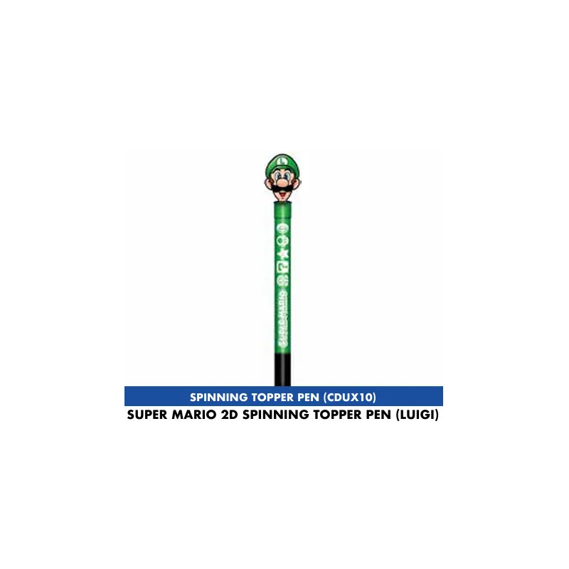 SUPER MARIO - Luigi - 2D Spinning Topper Pen