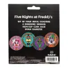 FIVE NIGHTS AT FREDDDY'S - 4 Dessous de Verres Gravés en Métal