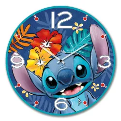 STITCH - Horloge Murale 50cm - Bleu