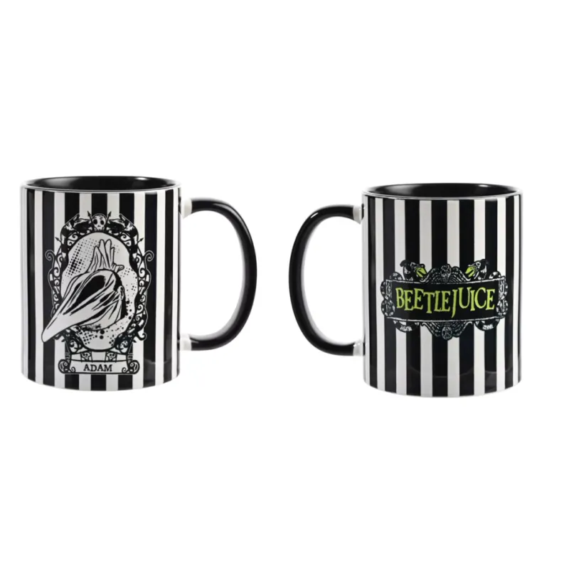 BEETLEJUICE - Black&White - Adam - Mug Interieur Coloré - 312 ml