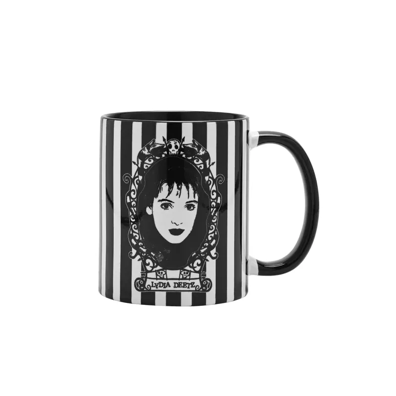 BEETLEJUICE - Black&White - Lydia - Mug Interieur Coloré - 312 ml