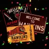 STRANGER THINGS - Set de 3 Plaques en Métal