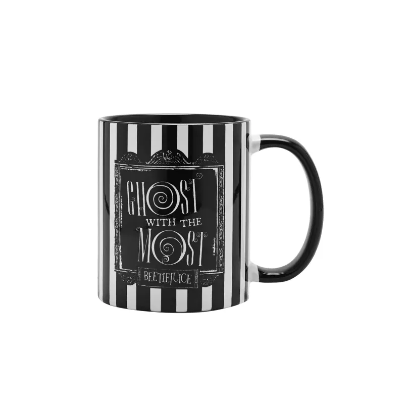 BEETLEJUICE - Black&White - Ghost - Mug Interieur Coloré - 312 ml