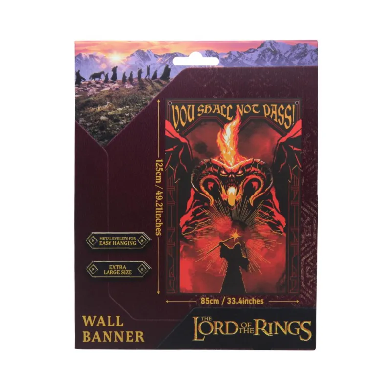 LE SEIGNEUR DES ANNEAUX - Balrog - Banner Murale '125 x 85 cm'