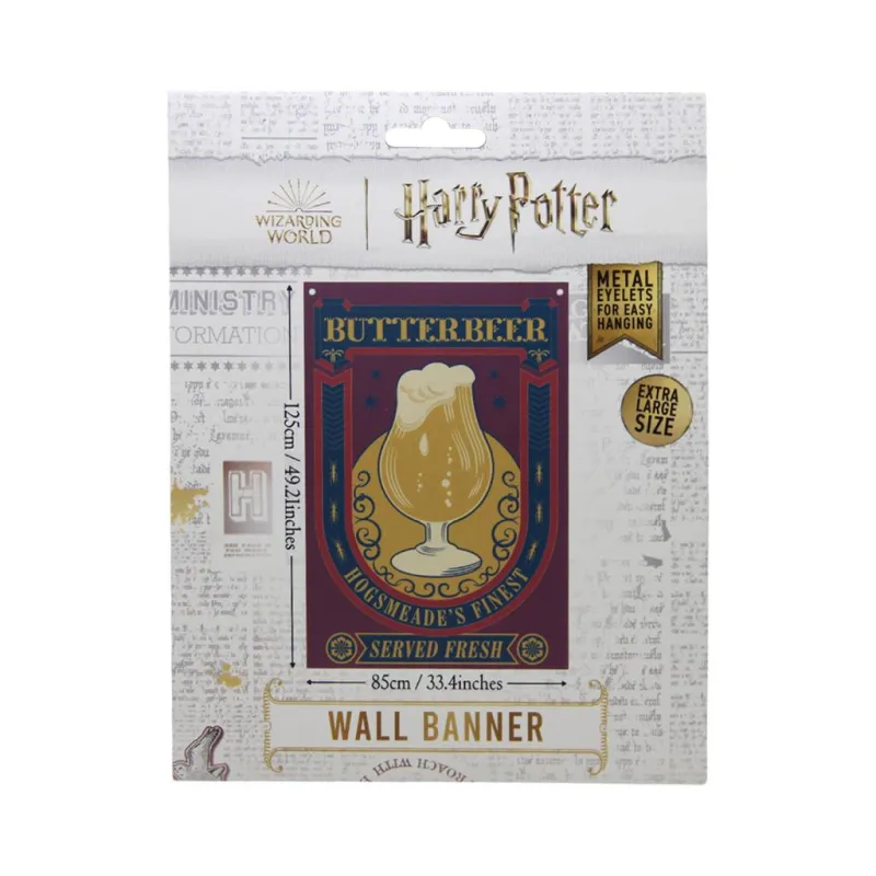 HARRY POTTER - Bière au Beurre - Banner Murale '125 x 85 cm'