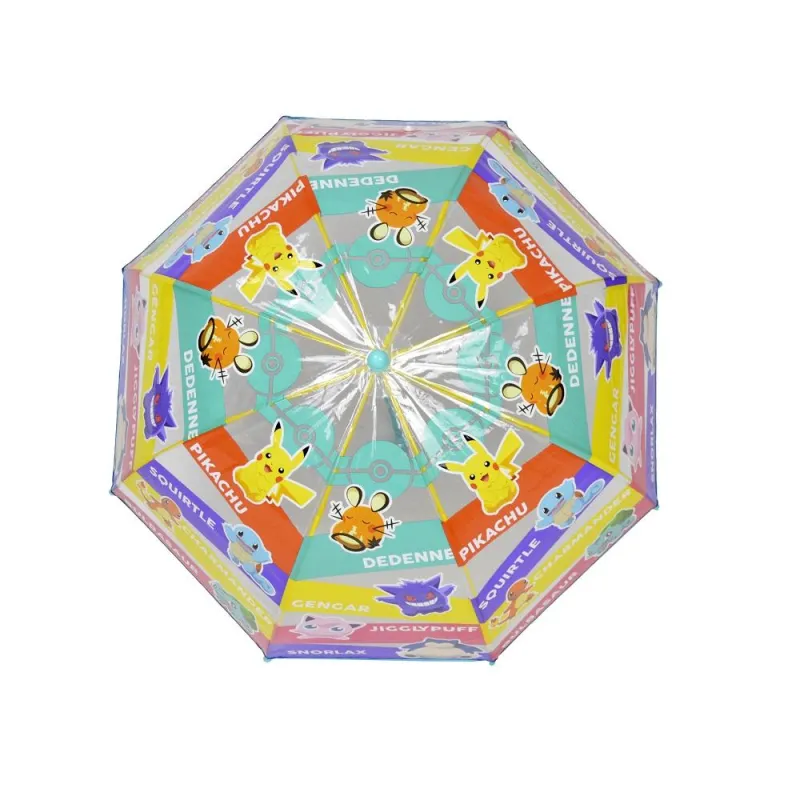 POKEMON - Pikachu & Friends - Parapluie Transparent Manuel 48 cm