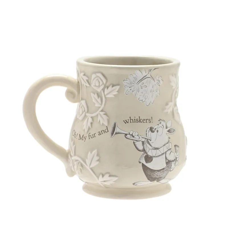 ALICE AUX PAYS DES MERVEILLES - Le Lapin Blanc - Mug en Relief 350ml