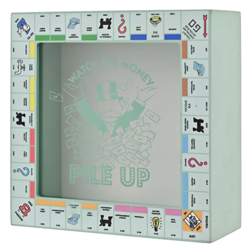 MONOPOLY - Plateau de Jeu - Boîte Tirelire