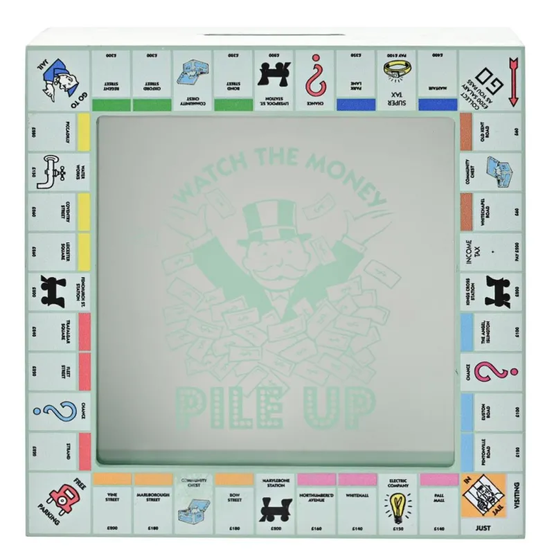 MONOPOLY - Plateau de Jeu - Boîte Tirelire