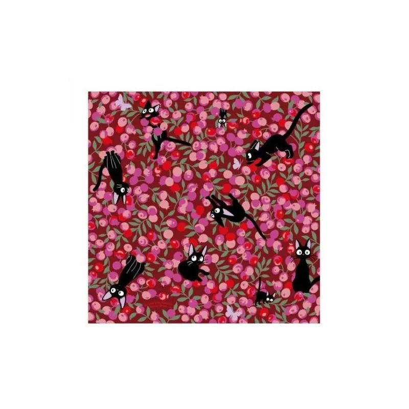 KIKI LA PETITE SORCIERE - Jiji & Fleurs - Papier Chiyogami 15x15cm
