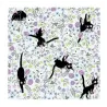 KIKI LA PETITE SORCIERE - Jiji & Fleurs - Papier Chiyogami 15x15cm