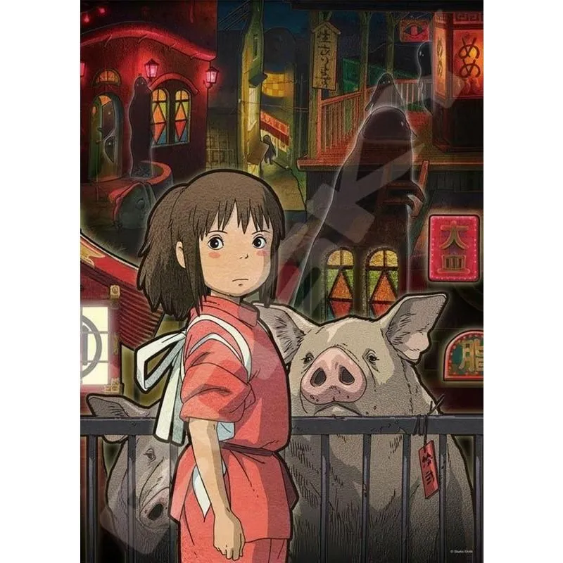 LE VOYAGE DE CHIHIRO - De l'autre côté du tunnel - Puzzle Vitrail 500P
