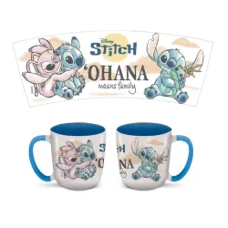 STITCH & ANGEL - Ohana - Mug Elite Intérieur Coloré - 384ml