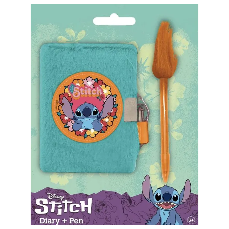 STITCH - Journal Intime Peluche + Stylo-Bille