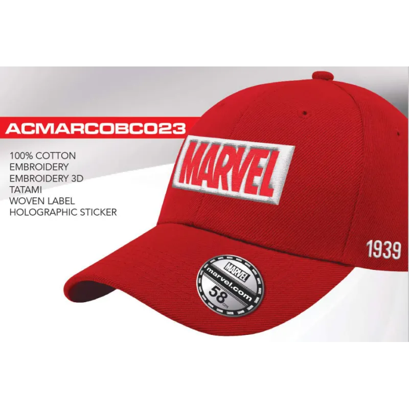 MARVEL - Logo - Casquette de Baseball