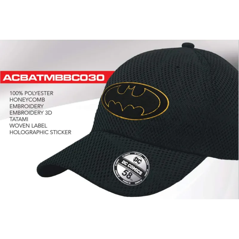 BATMAN - Logo - Casquette de Baseball "Honey Comb"