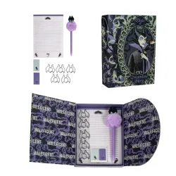 DISNEY VILLAINS - Maléfique - Boîte de Papeterie - 9 pc.