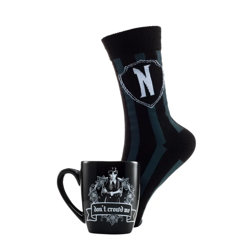 MERCREDI - Wear Balck - Mug 315ml et Chaussettes Femme 36-41
