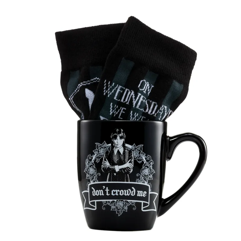 MERCREDI - Wear Balck - Mug 315ml et Chaussettes Femme 36-41