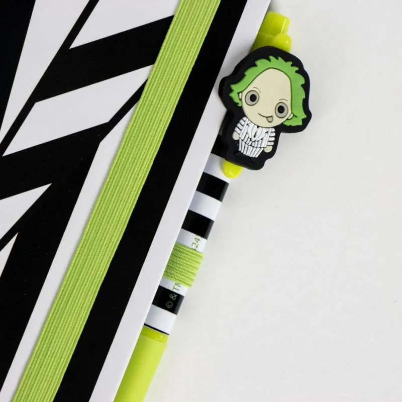 BEETLEJUICE - Pack Premium Notebook A5 + Stylo-Bille