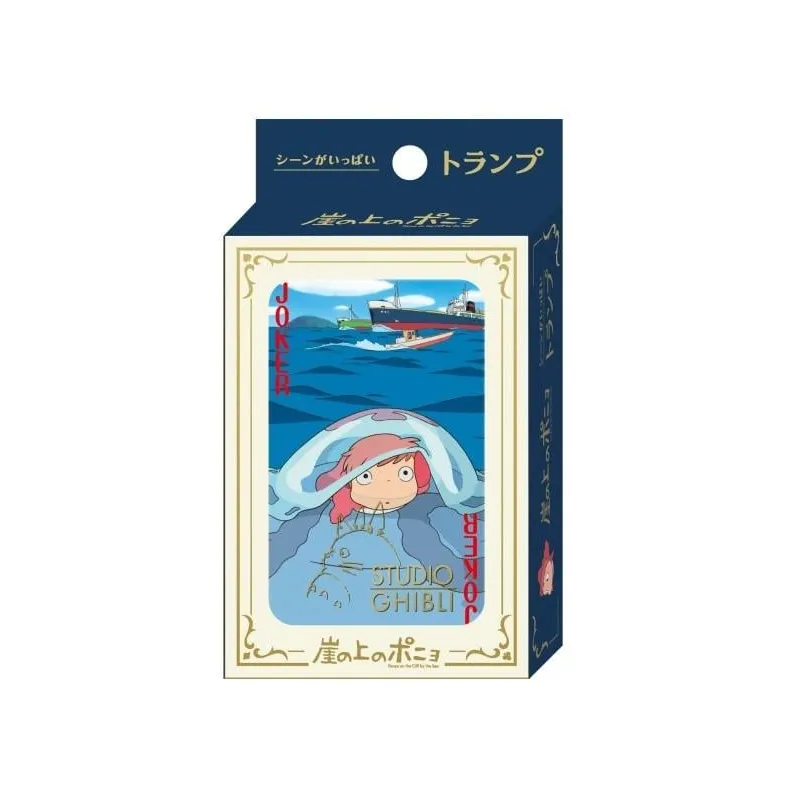 GHIBLI - Ponyo sur la Falaise - Jeu de cartes à jouer (54 cartes)