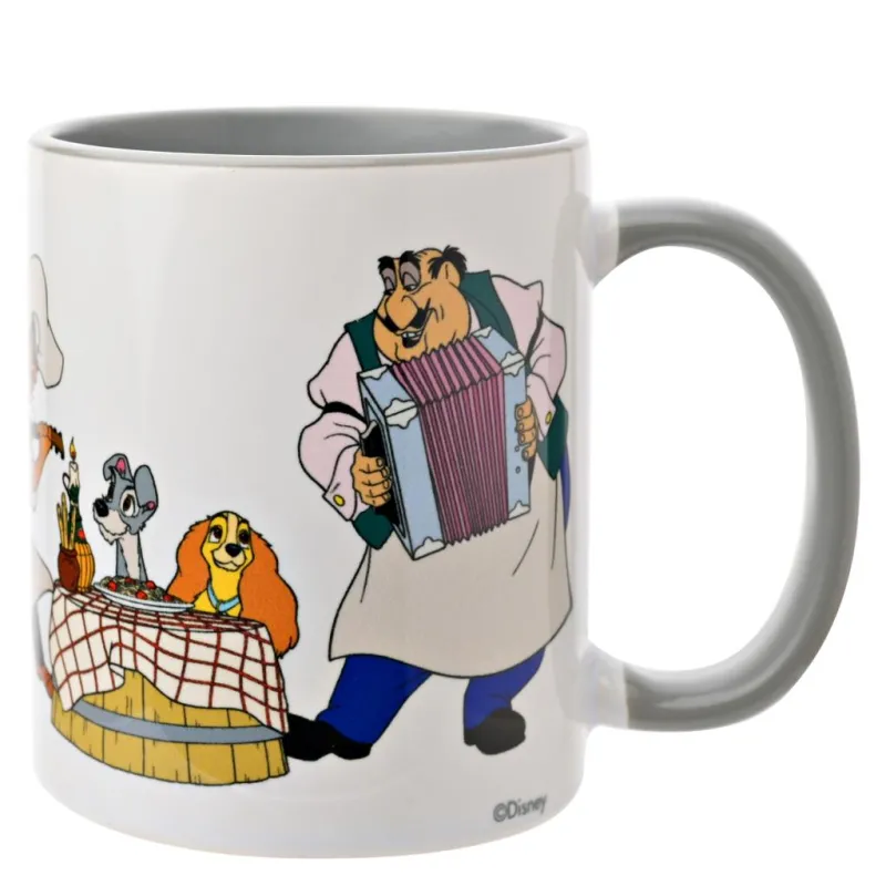 DISNEY - La Belle & Le Clochard - Mug Interieur Coloré - 325ml