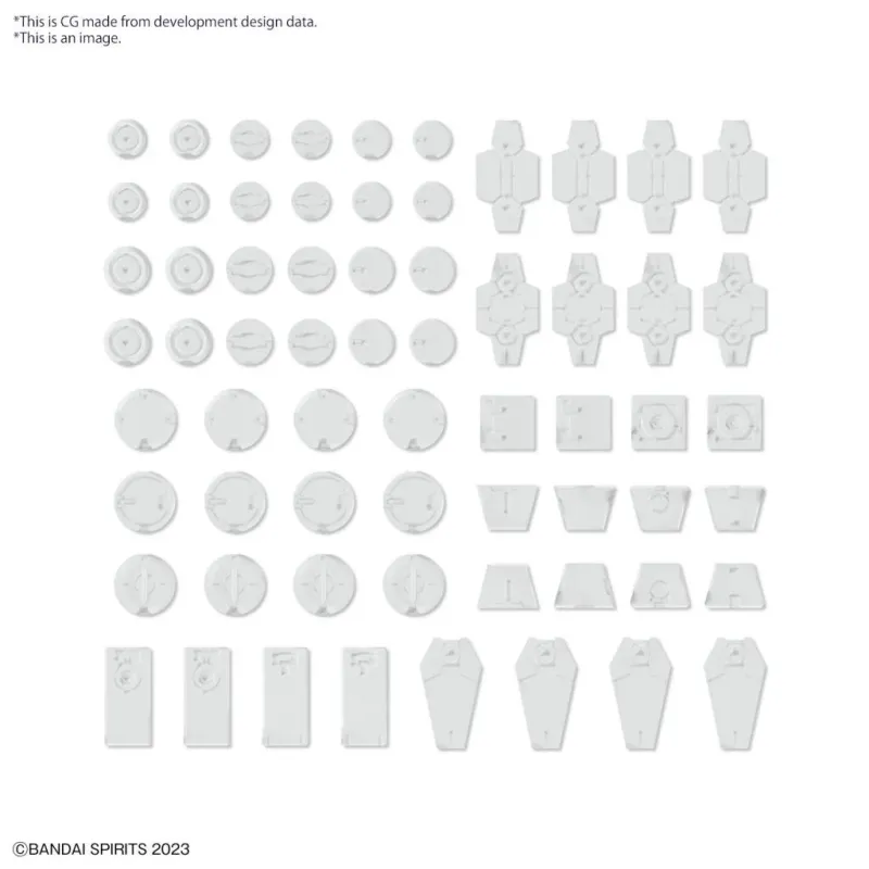 30MM - Customize Material (Decoration Parts 1 White) - Model Kit