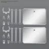 GUNDAM - Action Base 6 (Clear Color) Mirror Stickers Set - Model Kit