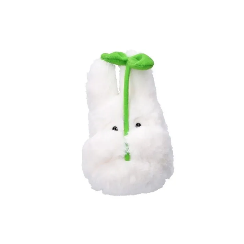 MON VOISIN TOTORO - Totoro Blanc avec feuille - Peluche Nakayoshi