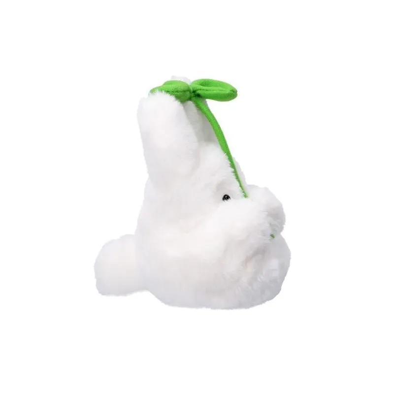 MON VOISIN TOTORO - Totoro Blanc avec feuille - Peluche Nakayoshi