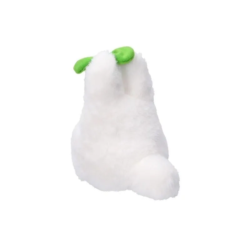 MON VOISIN TOTORO - Totoro Blanc avec feuille - Peluche Nakayoshi