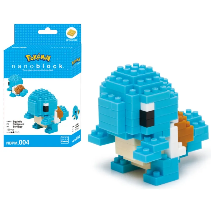 POKEMON - Carapuce - Figurine Nanoblock 10cm